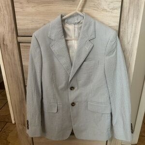 Vineyard Vines Light Blue Pinstripe Blazer Worn Once Boys 8
